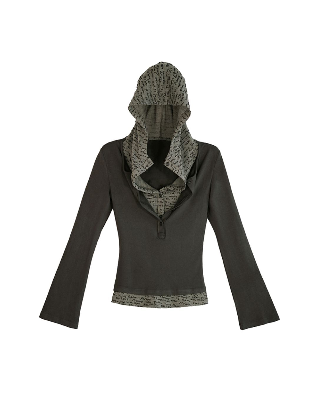 Flare-Sleeve Hoodie TP030