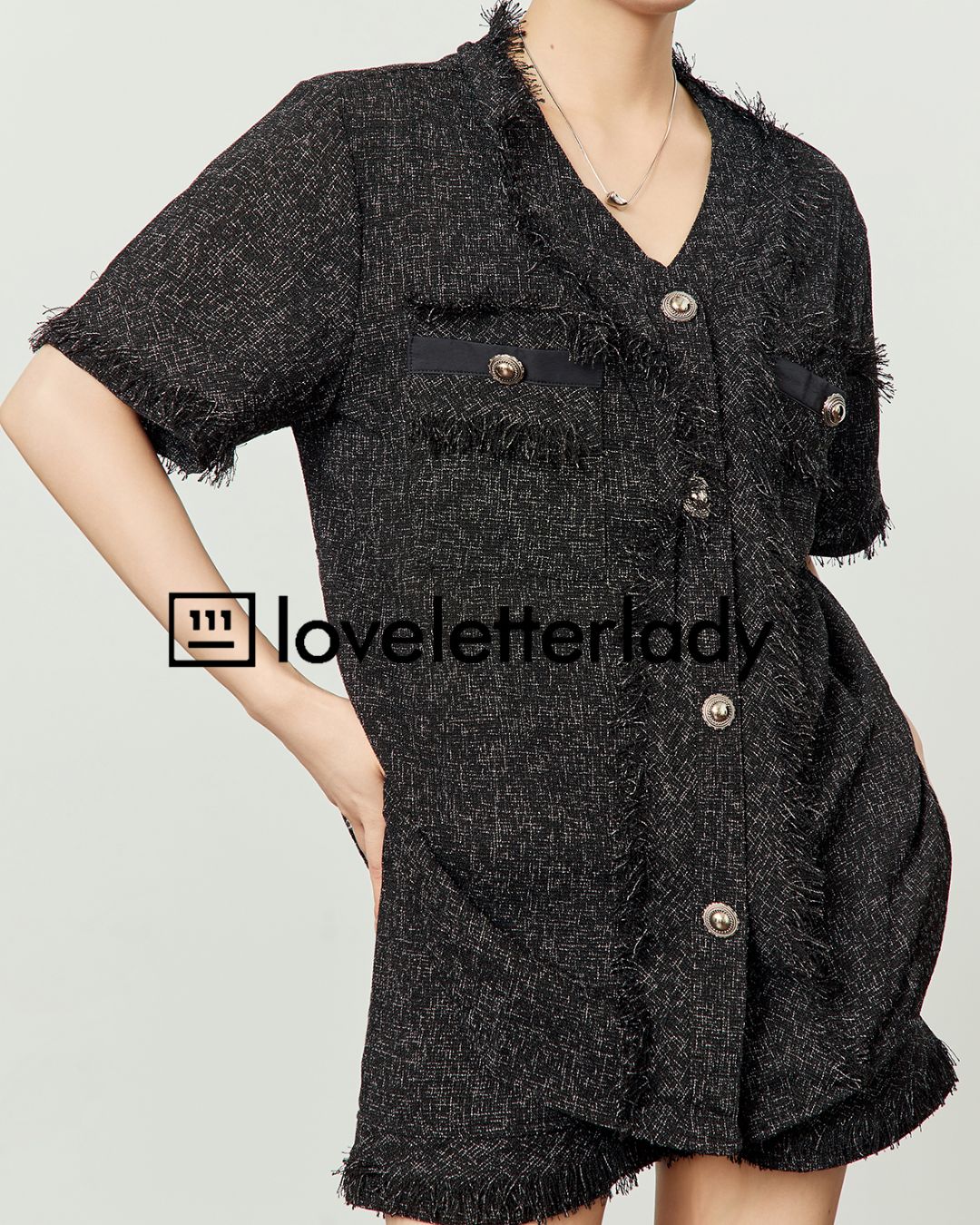 Fringe Set-up Short Pants BT034