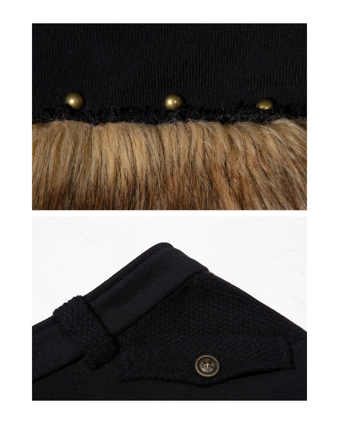 Fur Elegant Rivet Short-Pants BT012