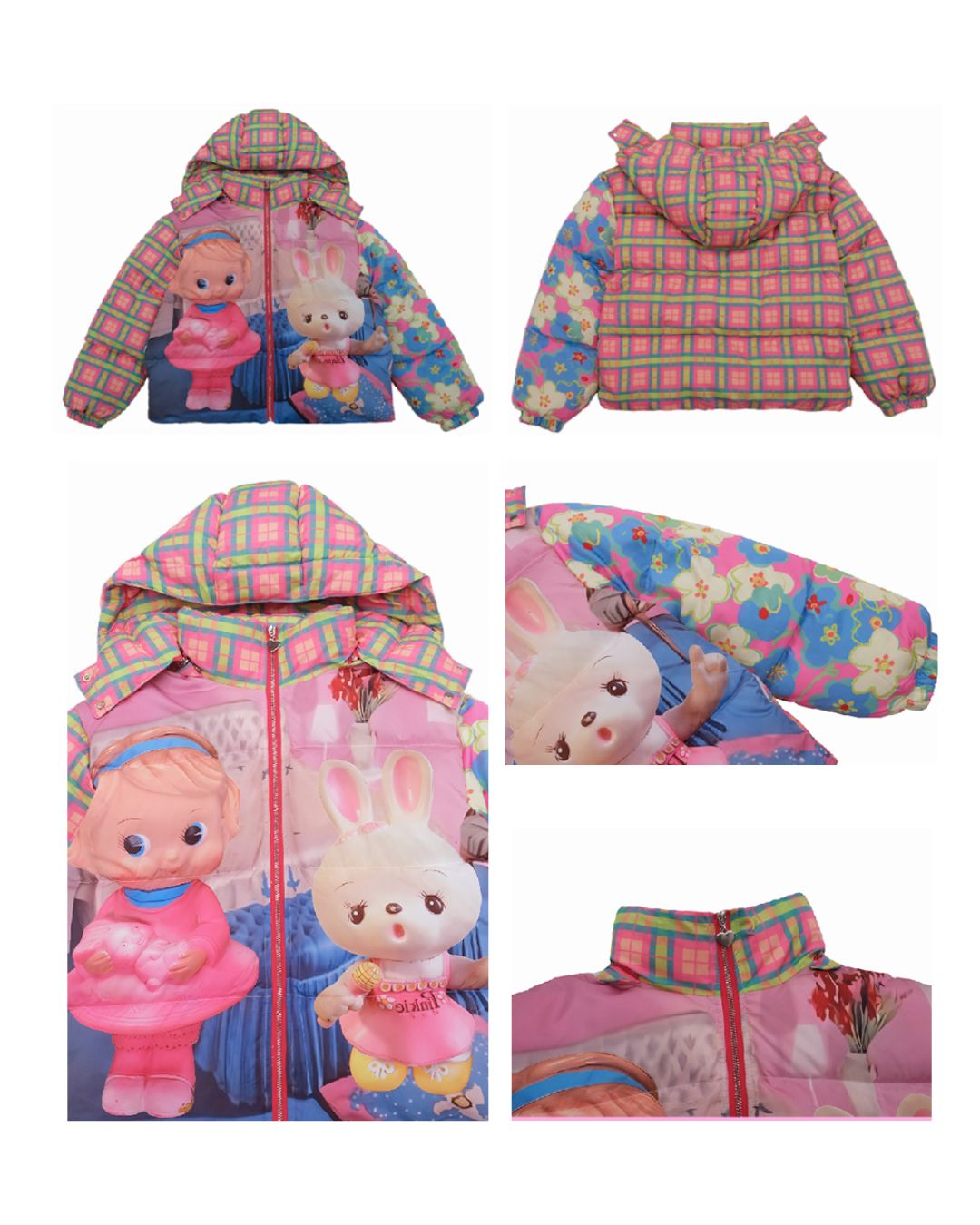 Switching Printed Down Jacket OT006