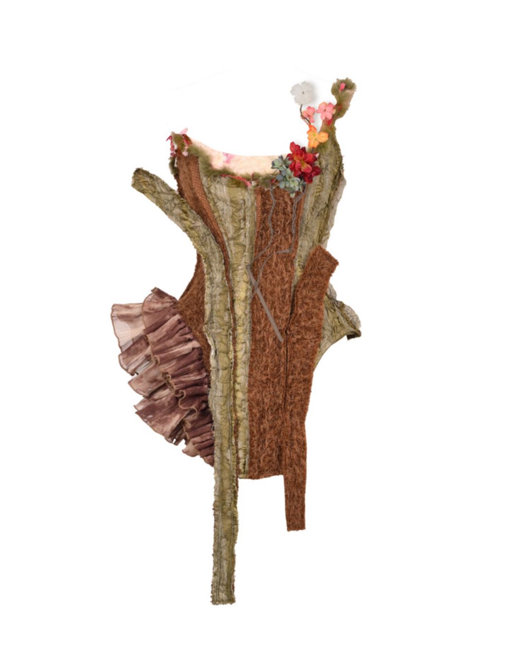 Forest Spirit One Shoulder Mini Dress DR032