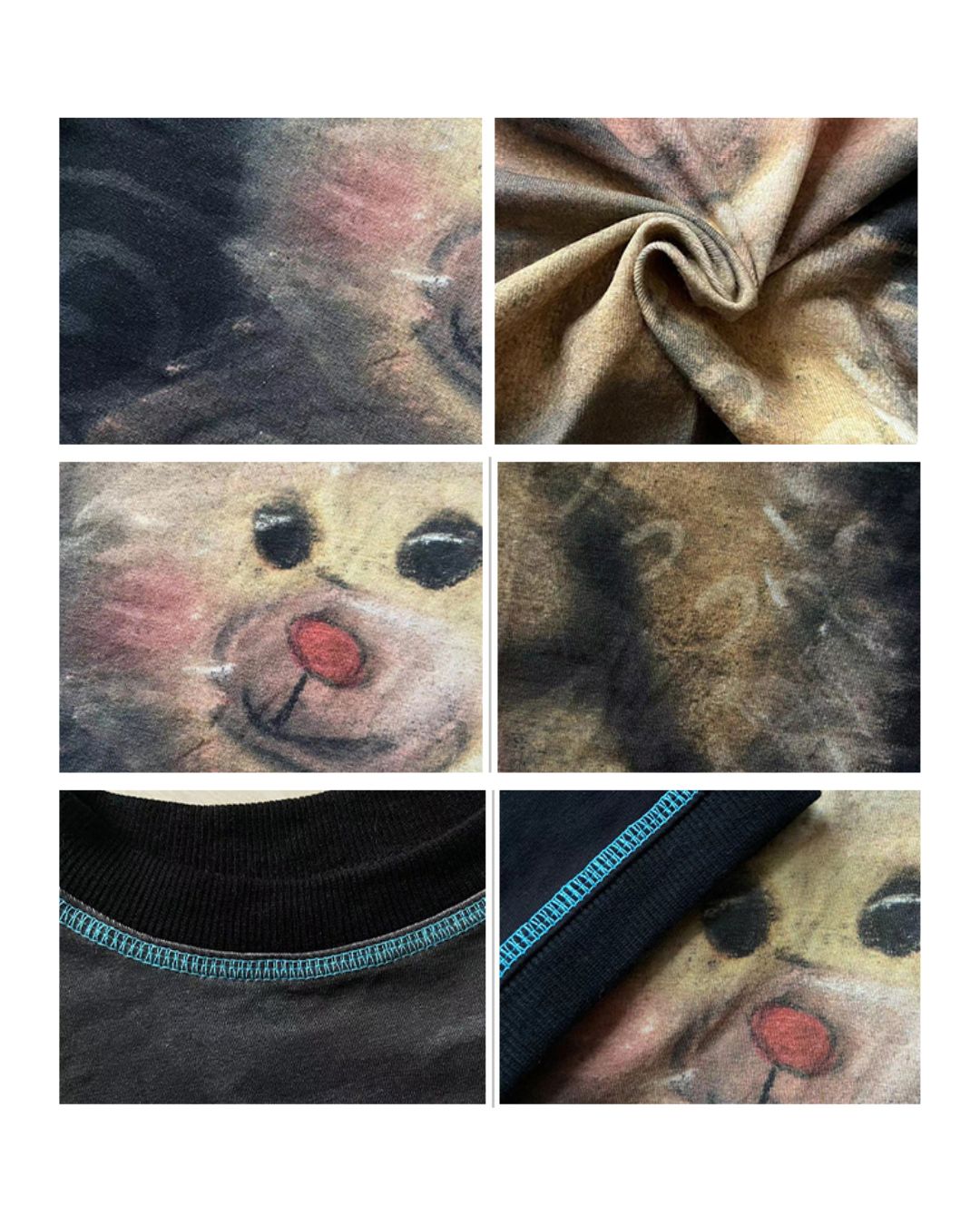 Bear Print Short Sleeve T-shirt TP033