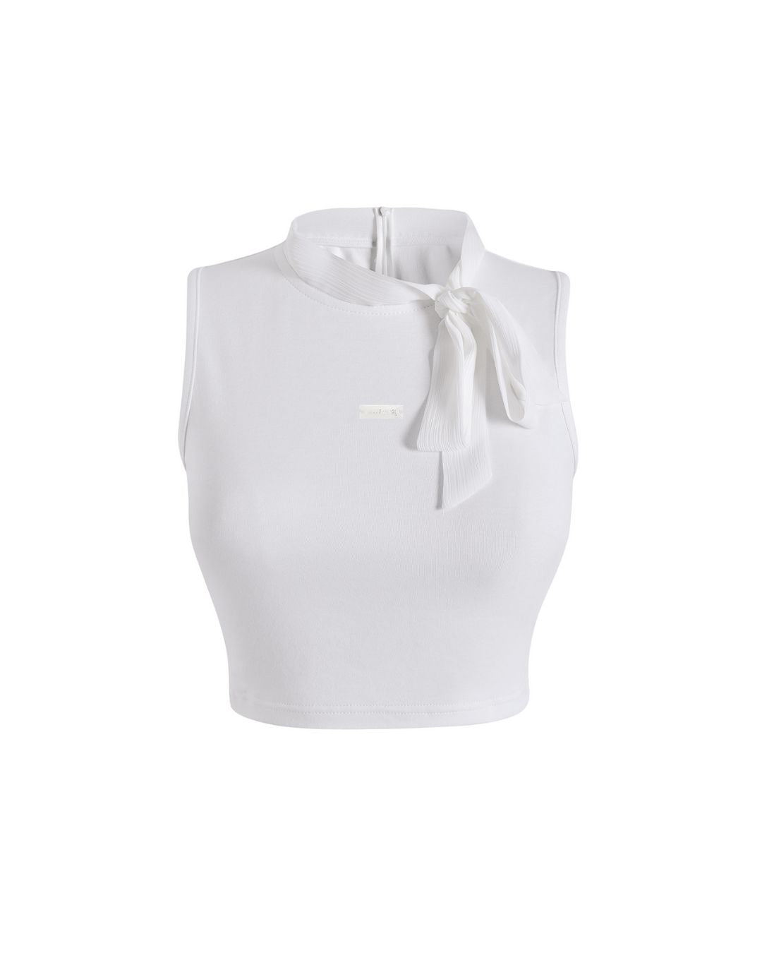 Sleeveless Ribbon Plain Tops TP021
