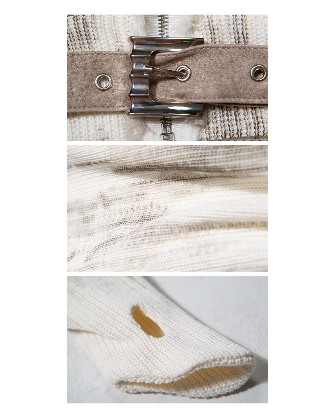 Long Ear Hooded Knit Jacket TP016