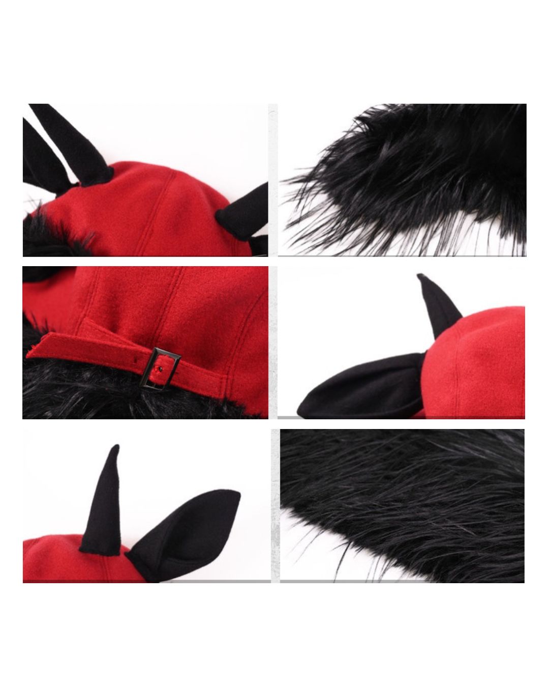 Sheep Horn And Ear Fur Hat AC008