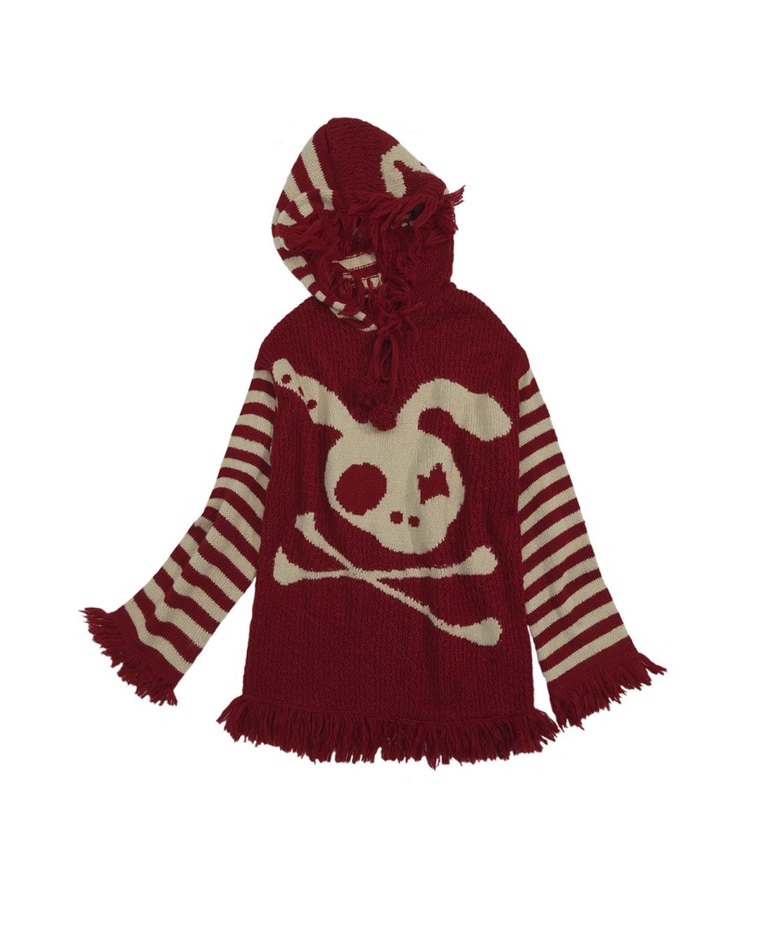 Skull Rabbit Hooded Knit TP010