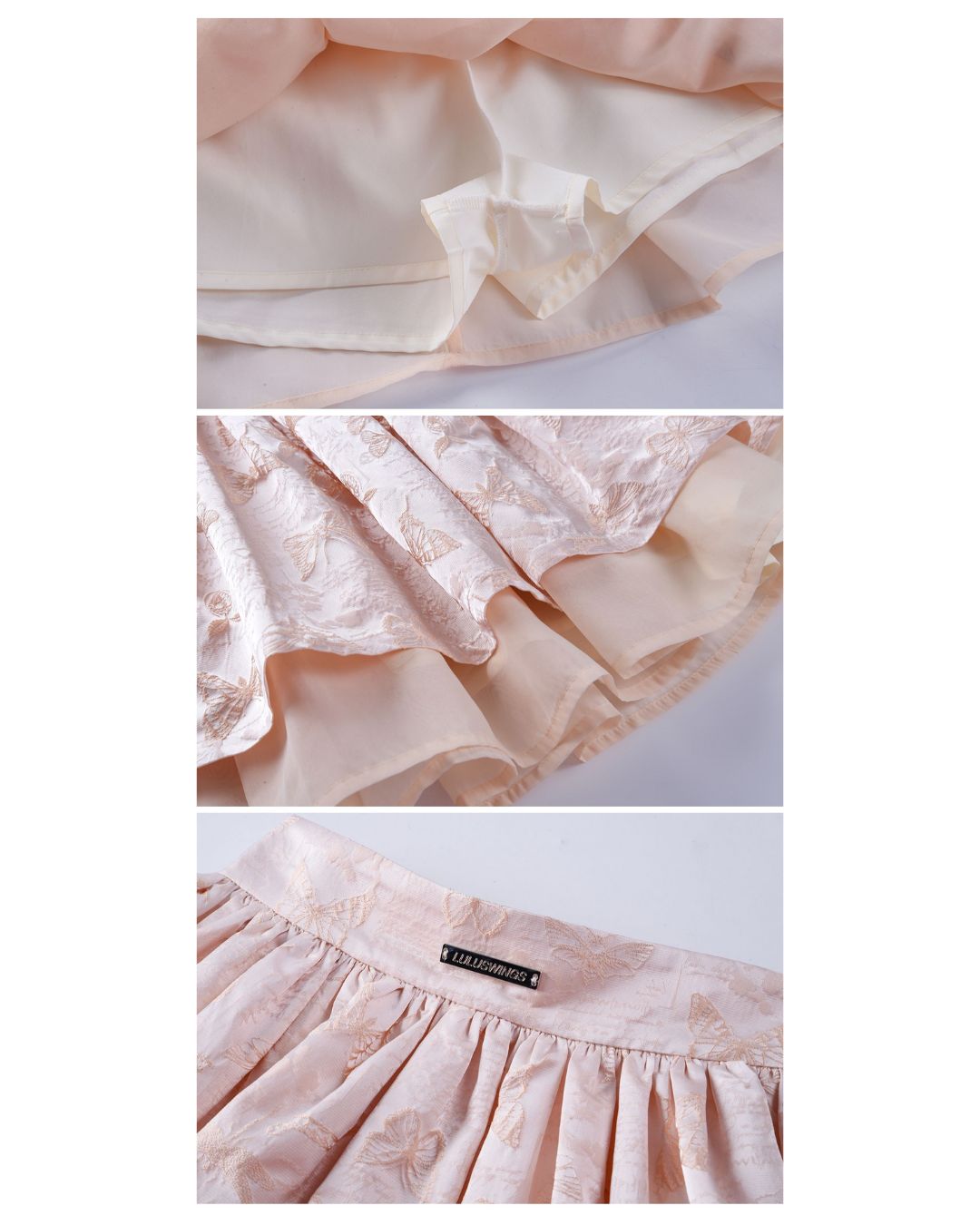 Chinese Butterfly Flare Mini Skirt BT017