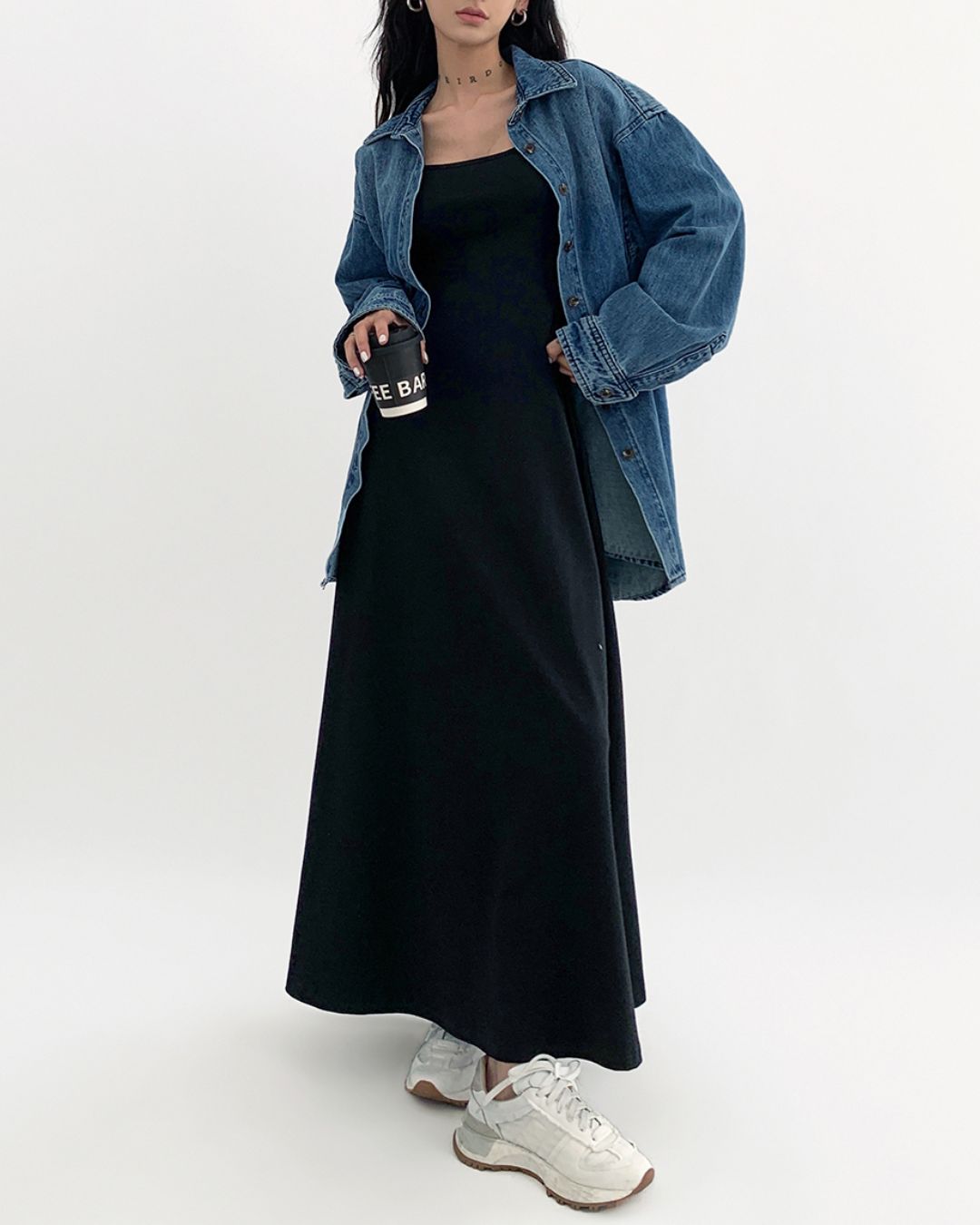 A-line Camisole Maxi Dress　DR046