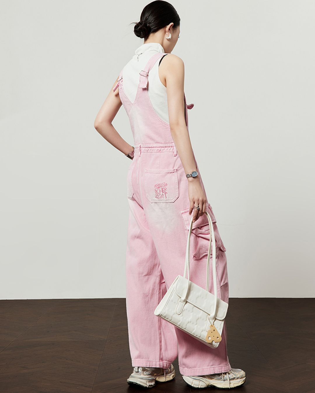 Pink Work Denim Overalls　BT038