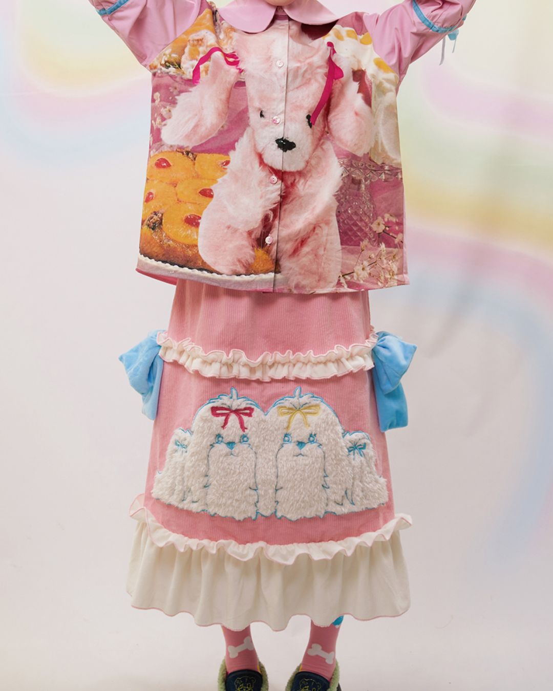 Frill Corduroy Skirt　BT022