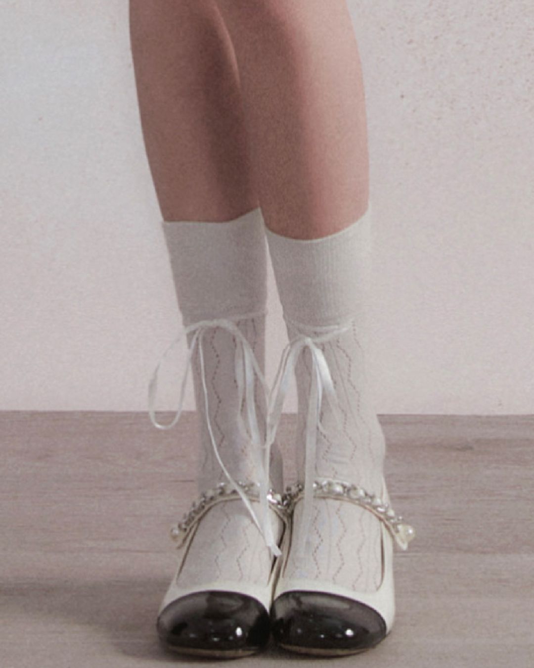 Lace Ribbon Socks　AC003