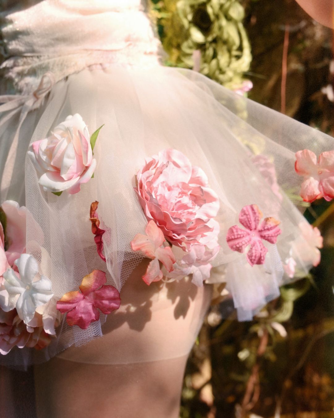 Flower Decoration Tutu Skirt　BT024