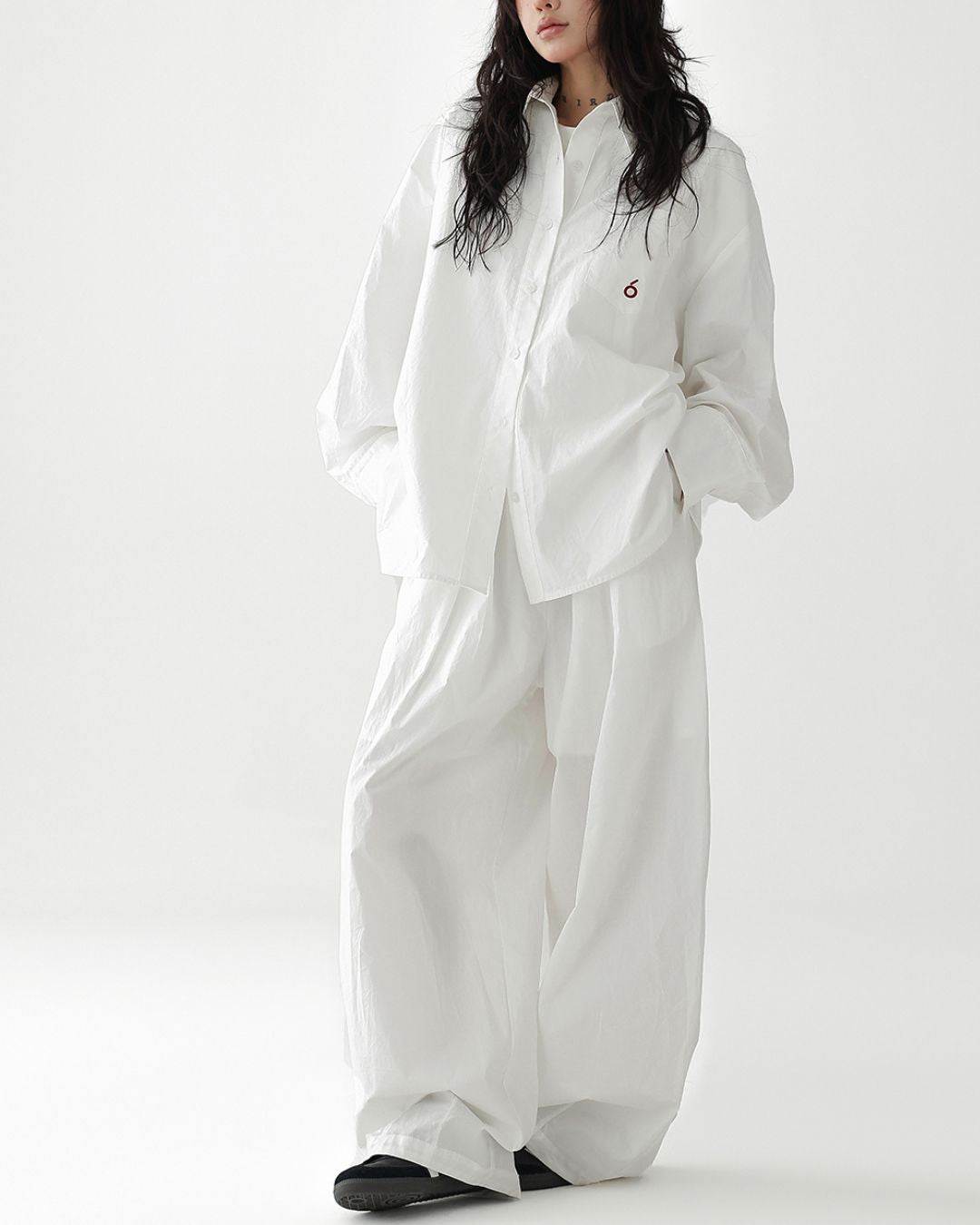 Oversized Cotton Set-up Shirt　TP055