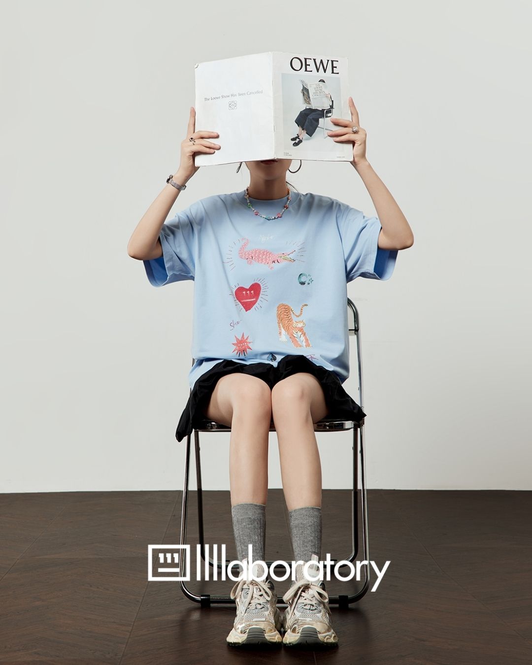 Multi-print Oversized T-shirt　TP057