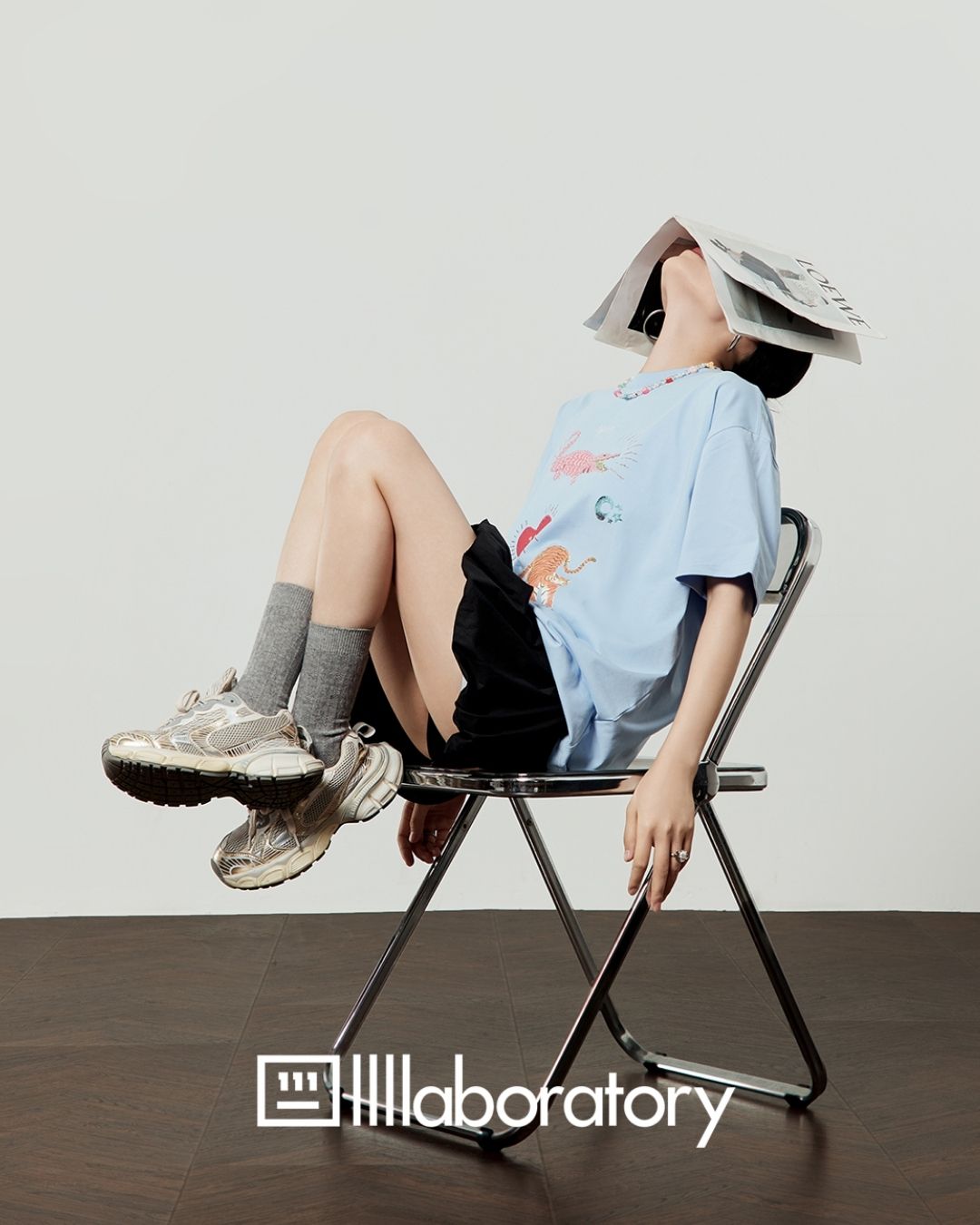 Multi-print Oversized T-shirt　TP057