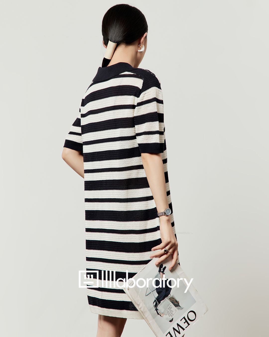 Skipper Polo Border Dress　DR053