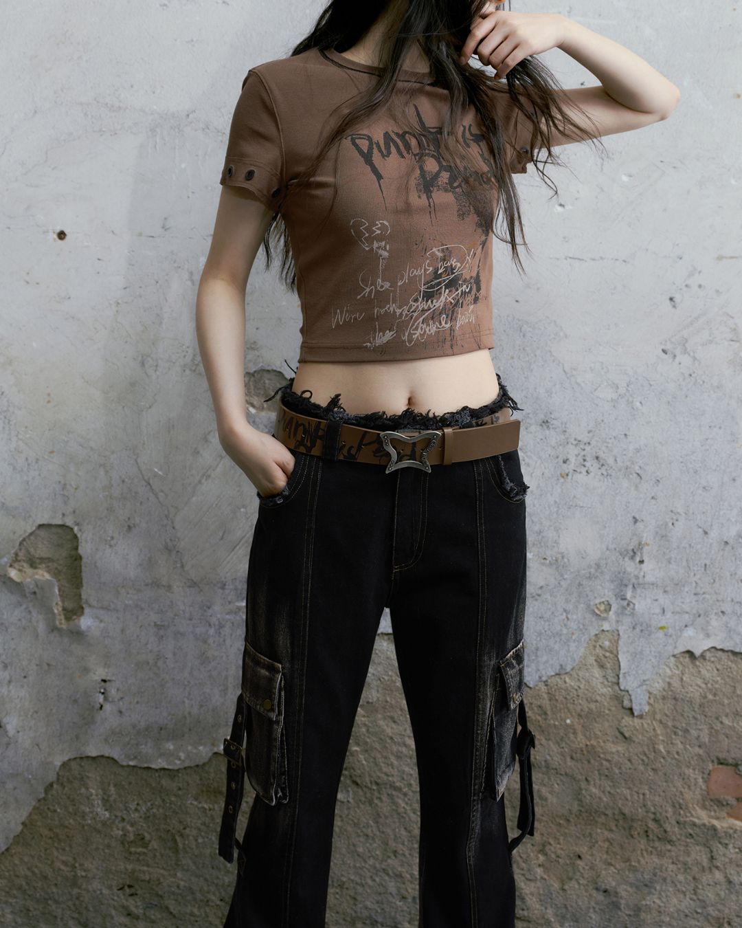 Butterfly Metal Buckle Belt　AC004