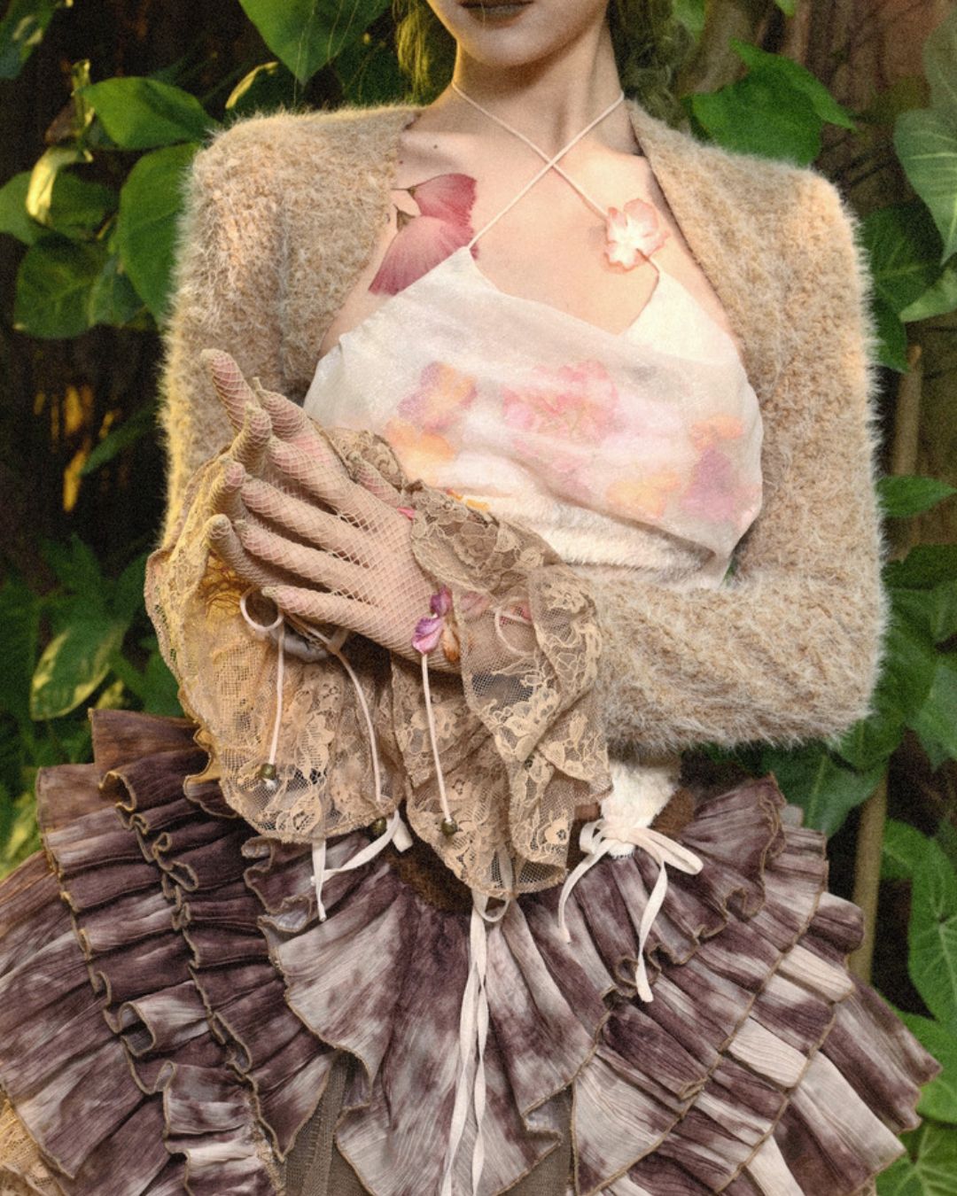 Terry Sleeve Lace Bolero　TP034