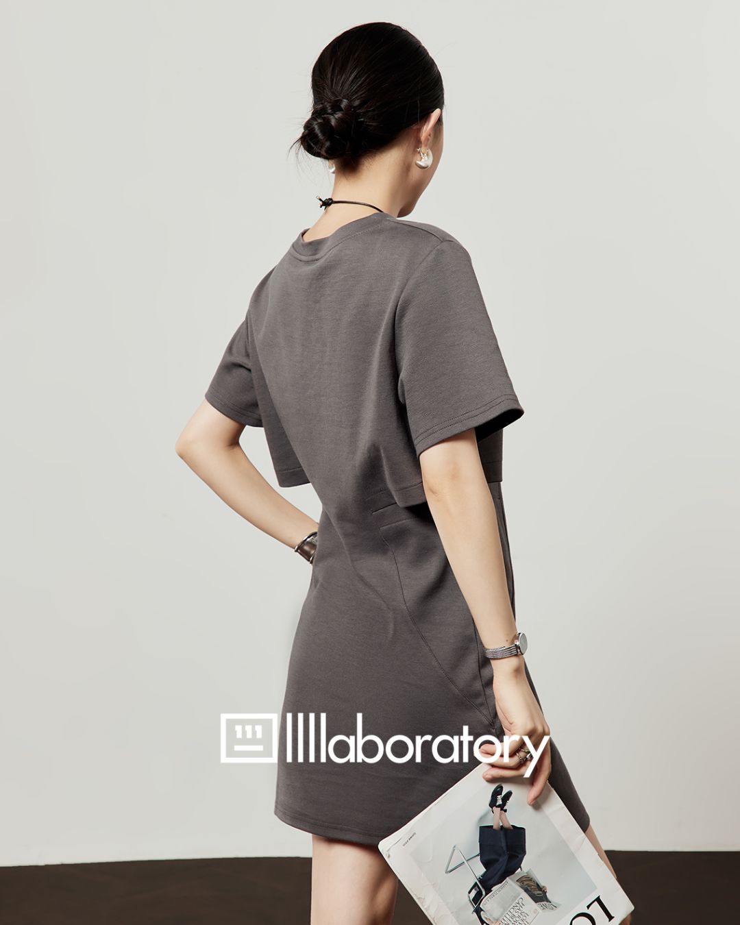 Side-open T-shirt Dress　DR044