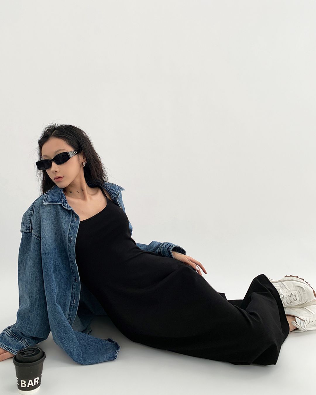 A-line Camisole Maxi Dress　DR046