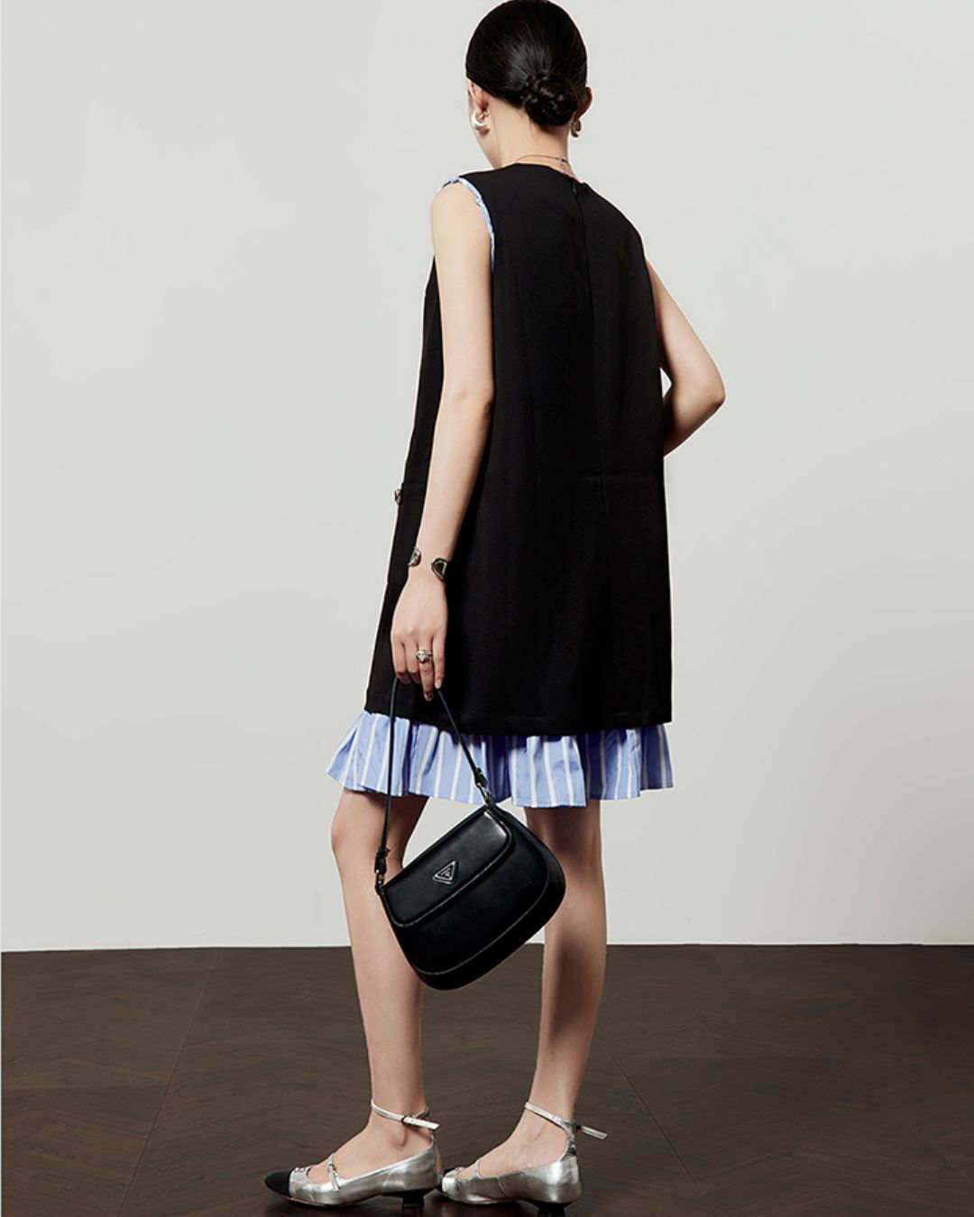 Layered Sleeveless Mini Dress　DR047