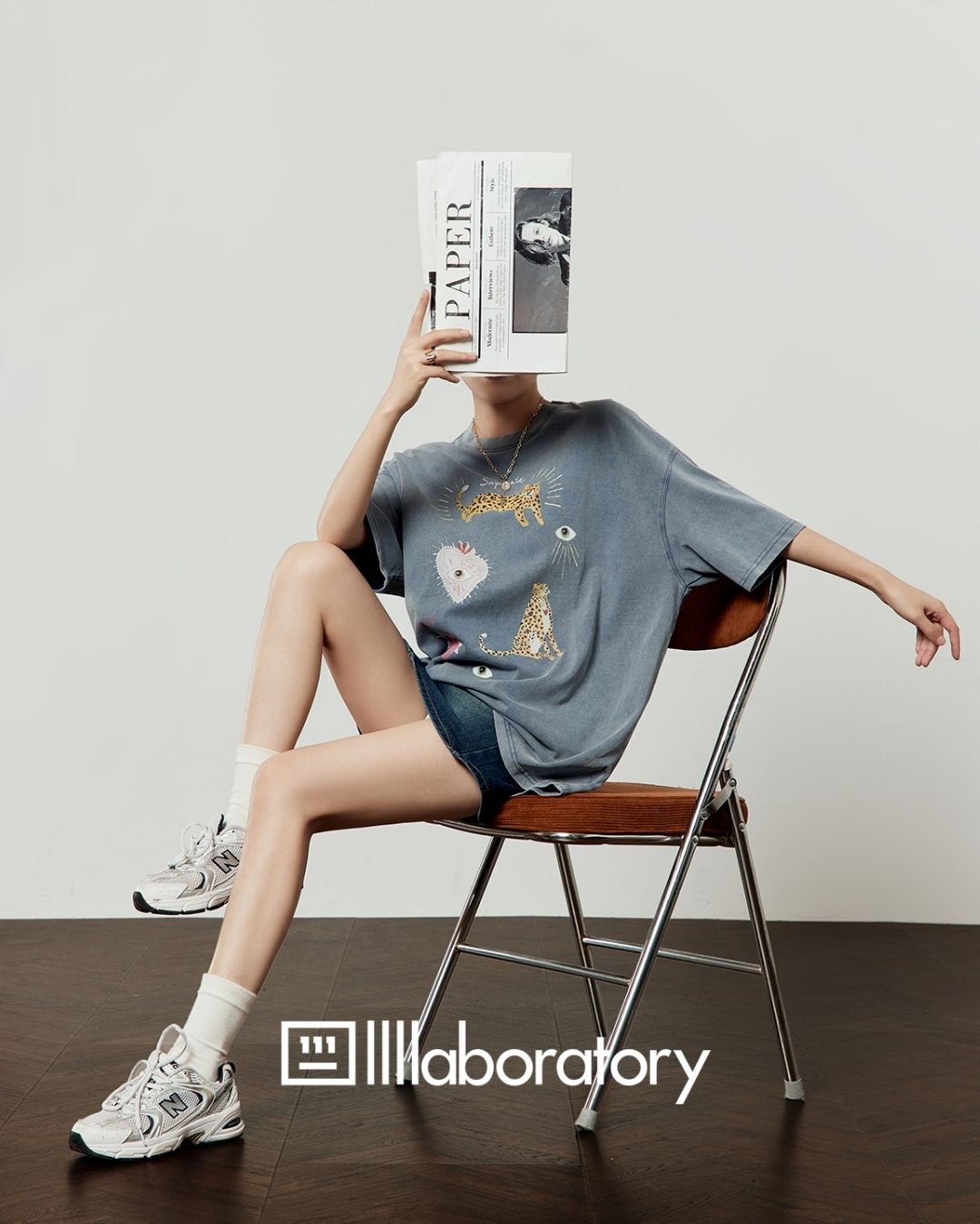 Multi-print Oversized T-shirt　TP057