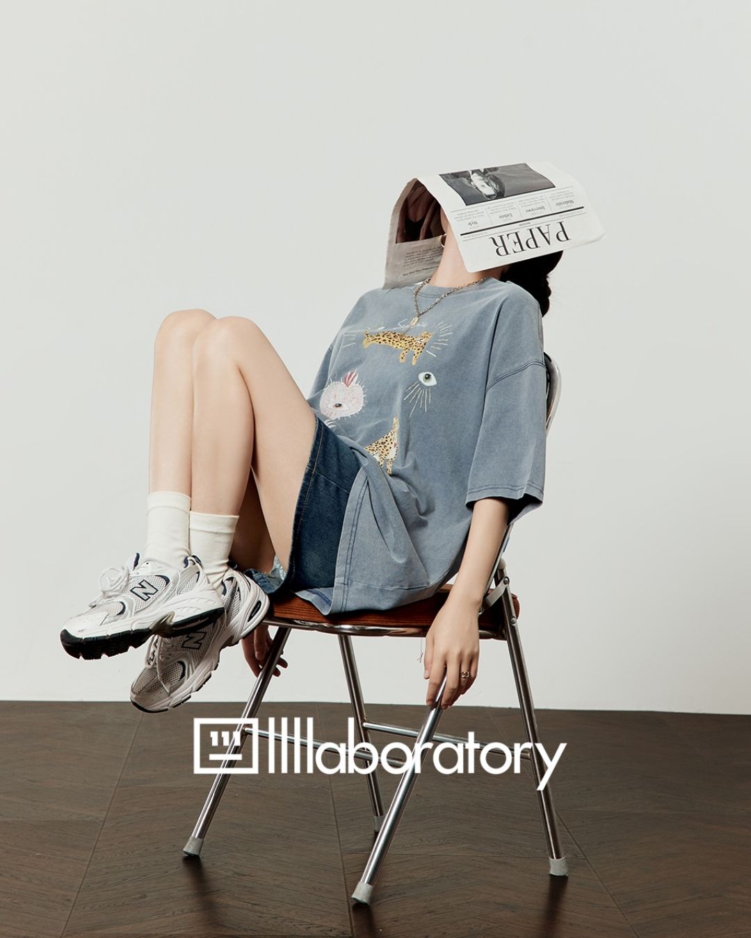 Multi-print Oversized T-shirt　TP057