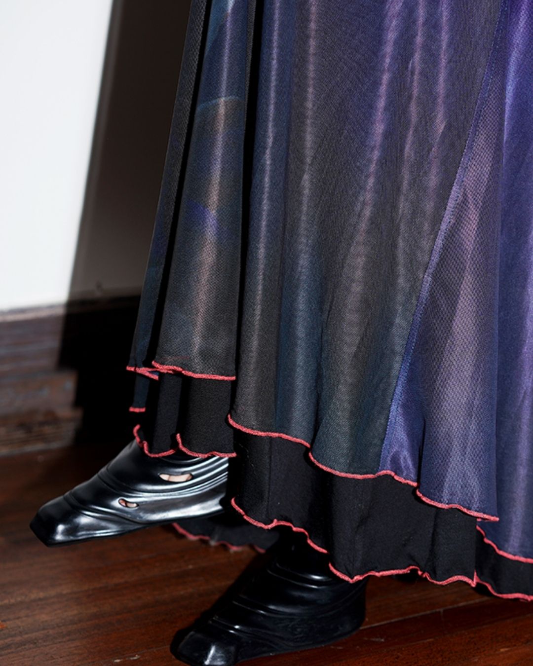 Flower Printed 2-way Long Dress　DR016