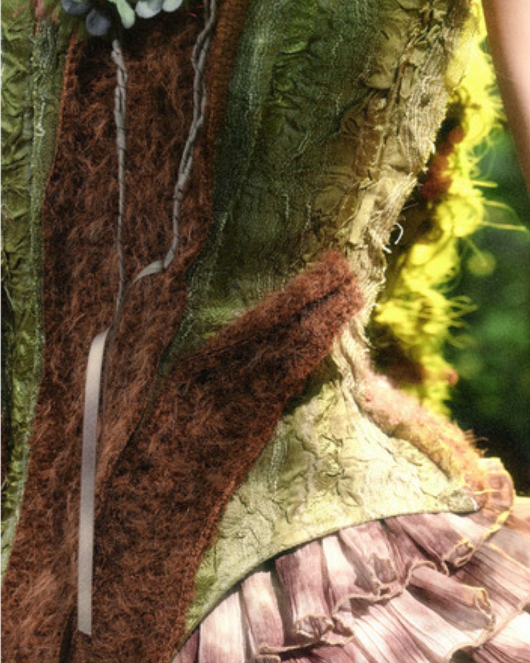 Forest Spirit One Shoulder Mini Dress　DR032