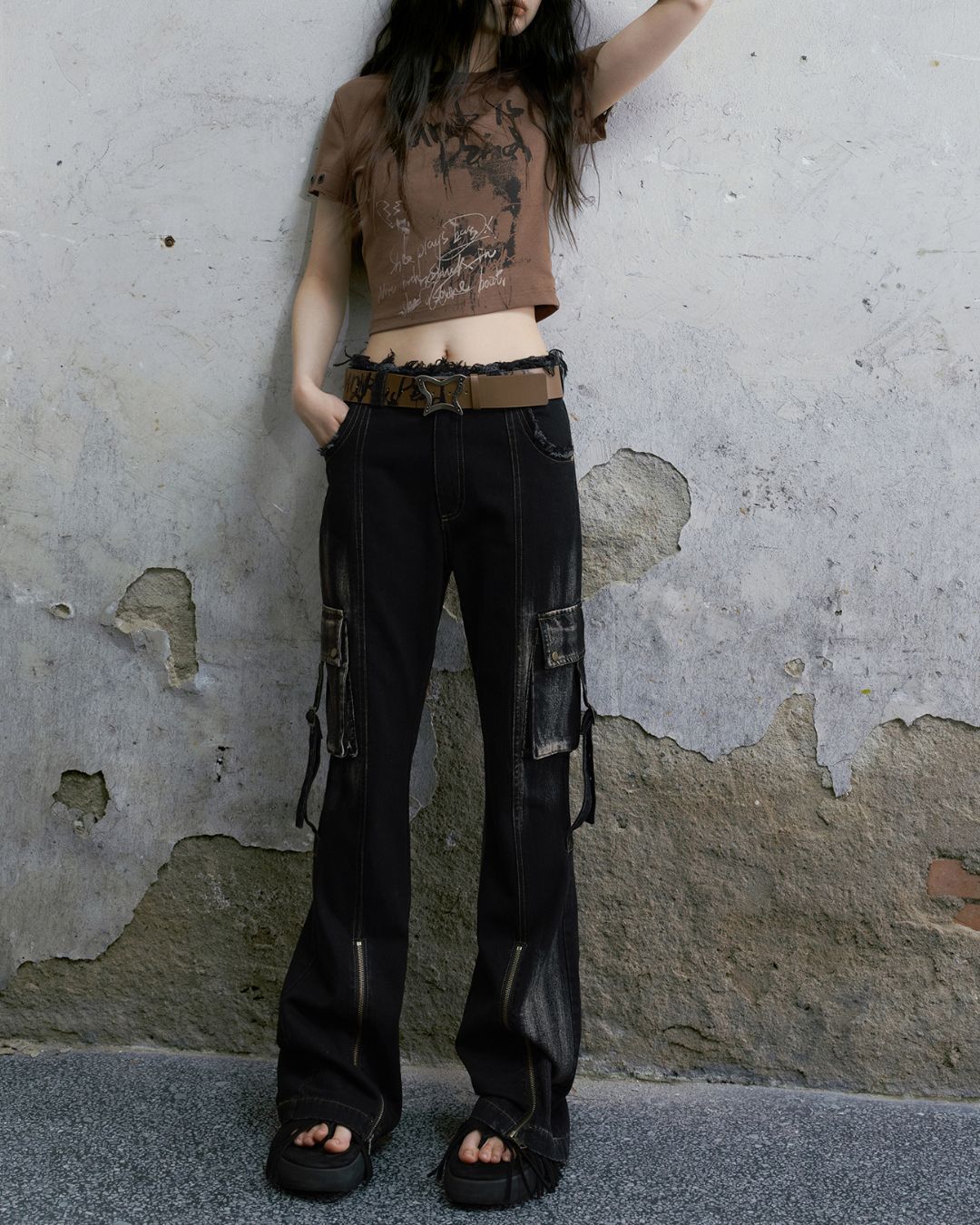 Butterfly Metal Buckle Belt　AC004