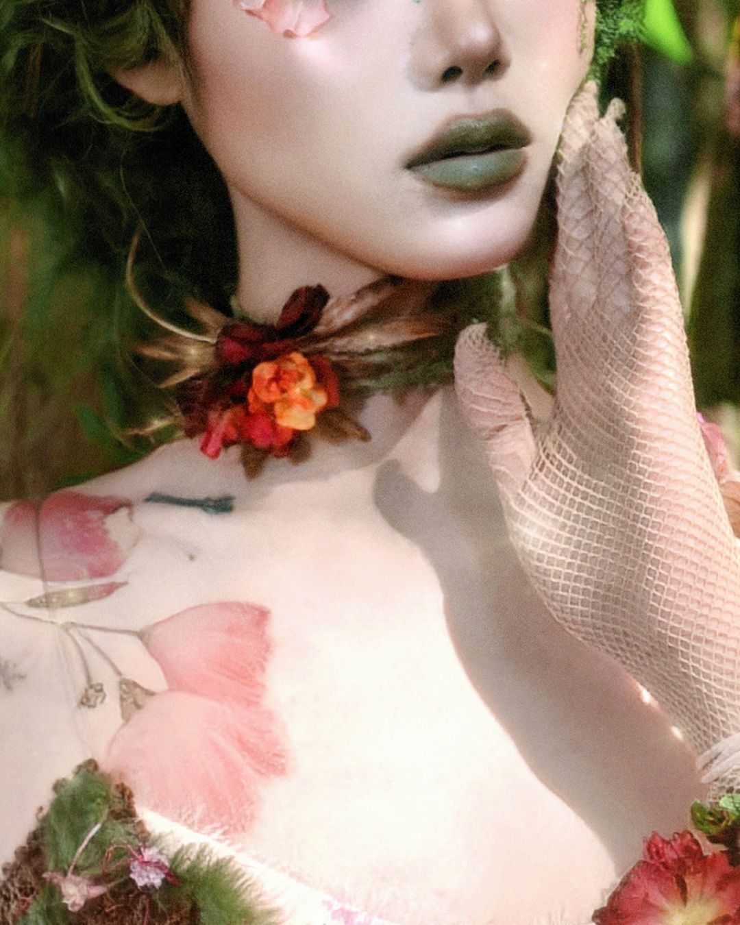 Flower Motif Choker　　AC007