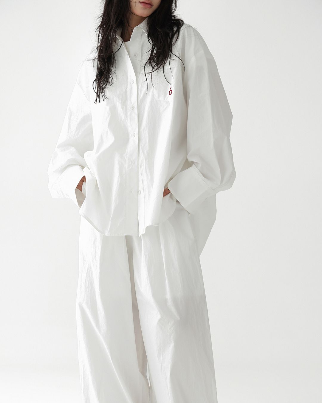 Oversized Cotton Set-up Shirt　TP055