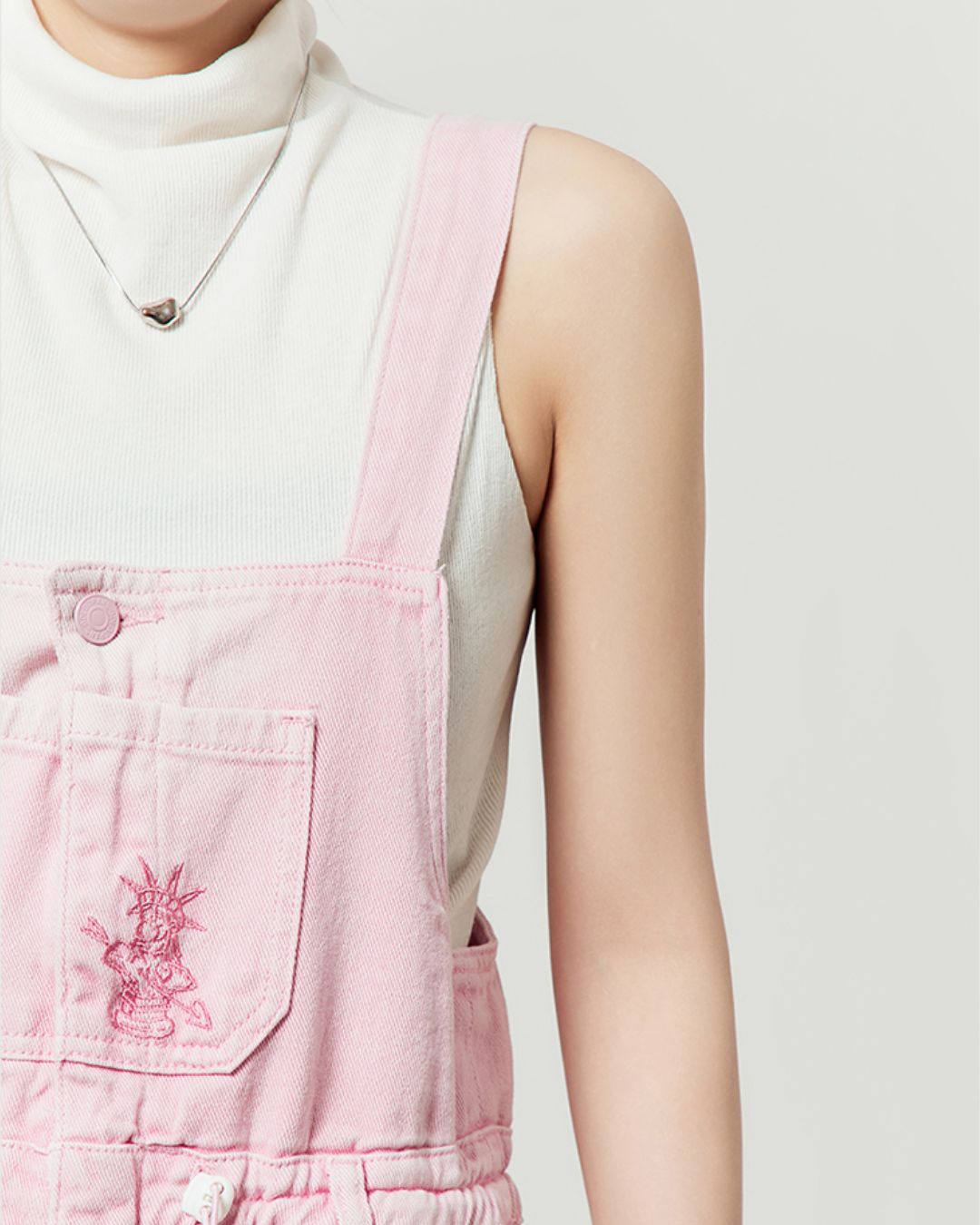 Pink Work Denim Overalls　BT038