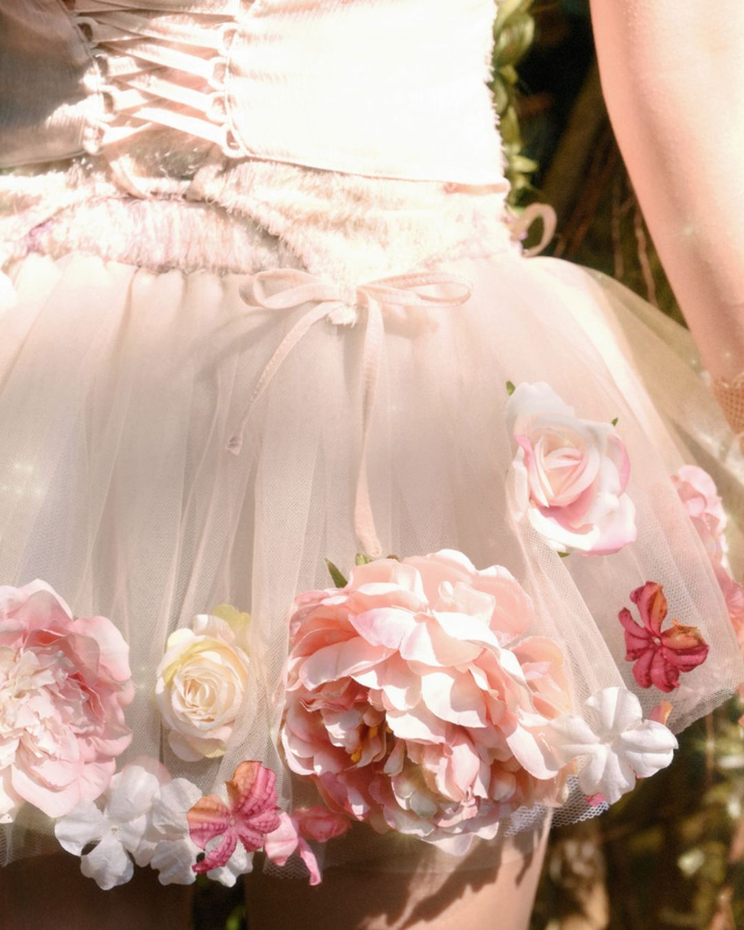 Flower Decoration Tutu Skirt　BT024