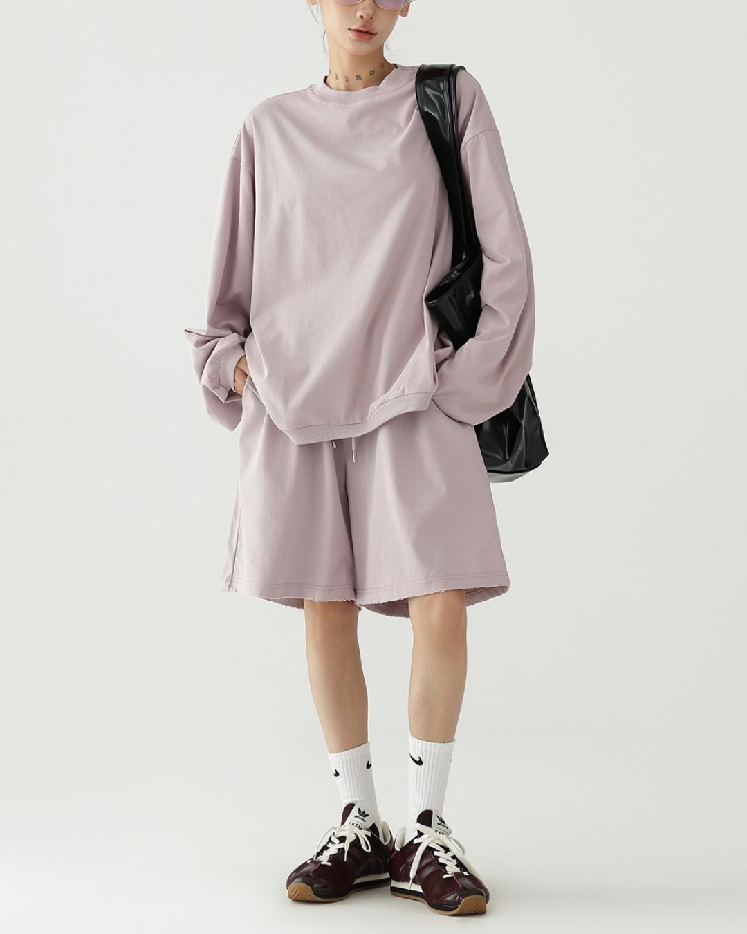 Basic Knee-length Set-up Shorts　BT035