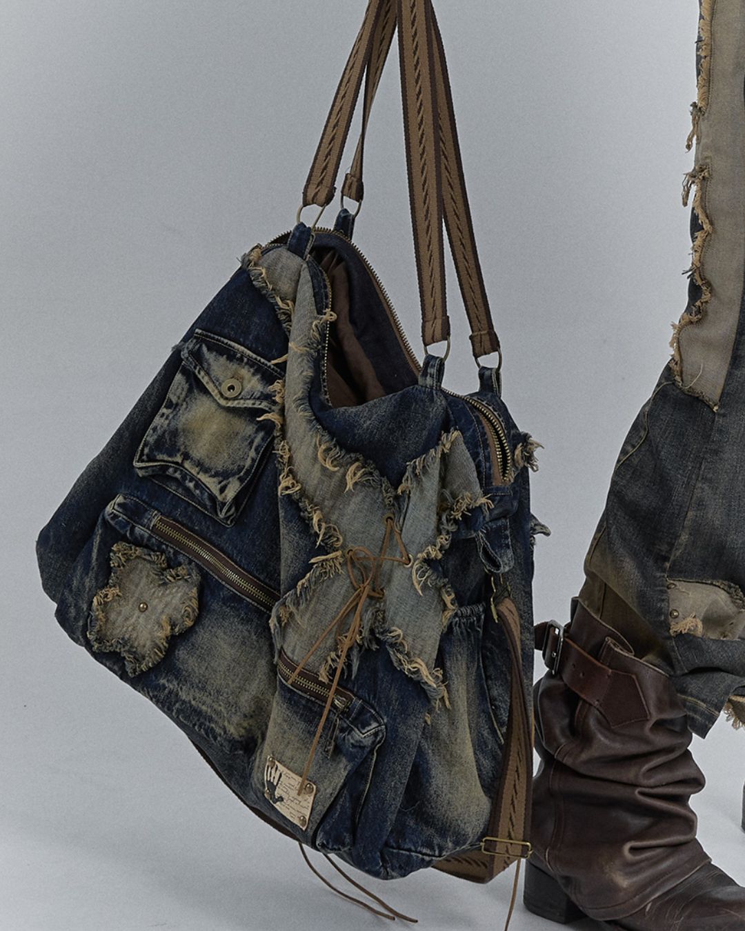 Vintage Denim Shoulder Bag　BG001