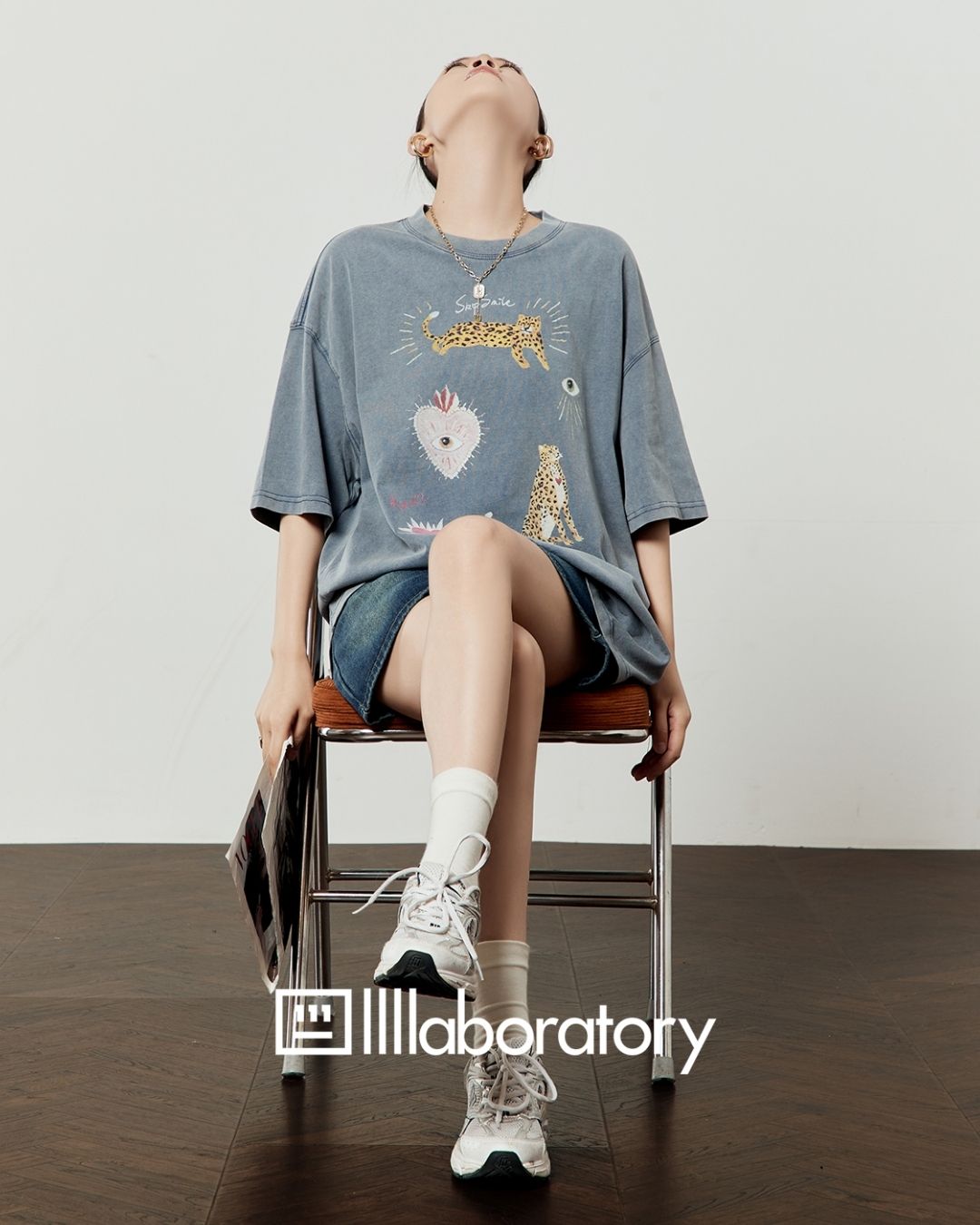 Multi-print Oversized T-shirt　TP057