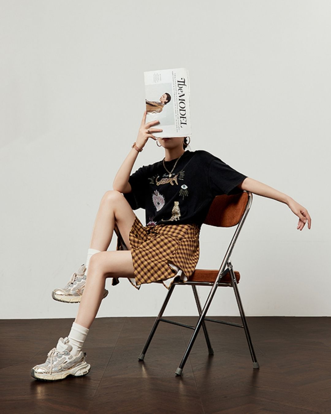 Multi-print Oversized T-shirt　TP057