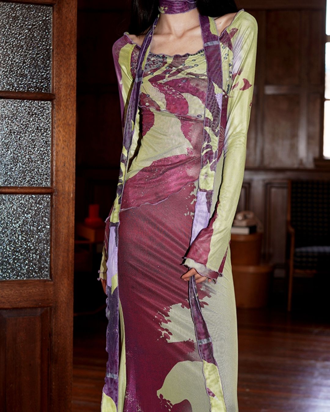 Chinese Mermaid 2-way Long Dress　DR017