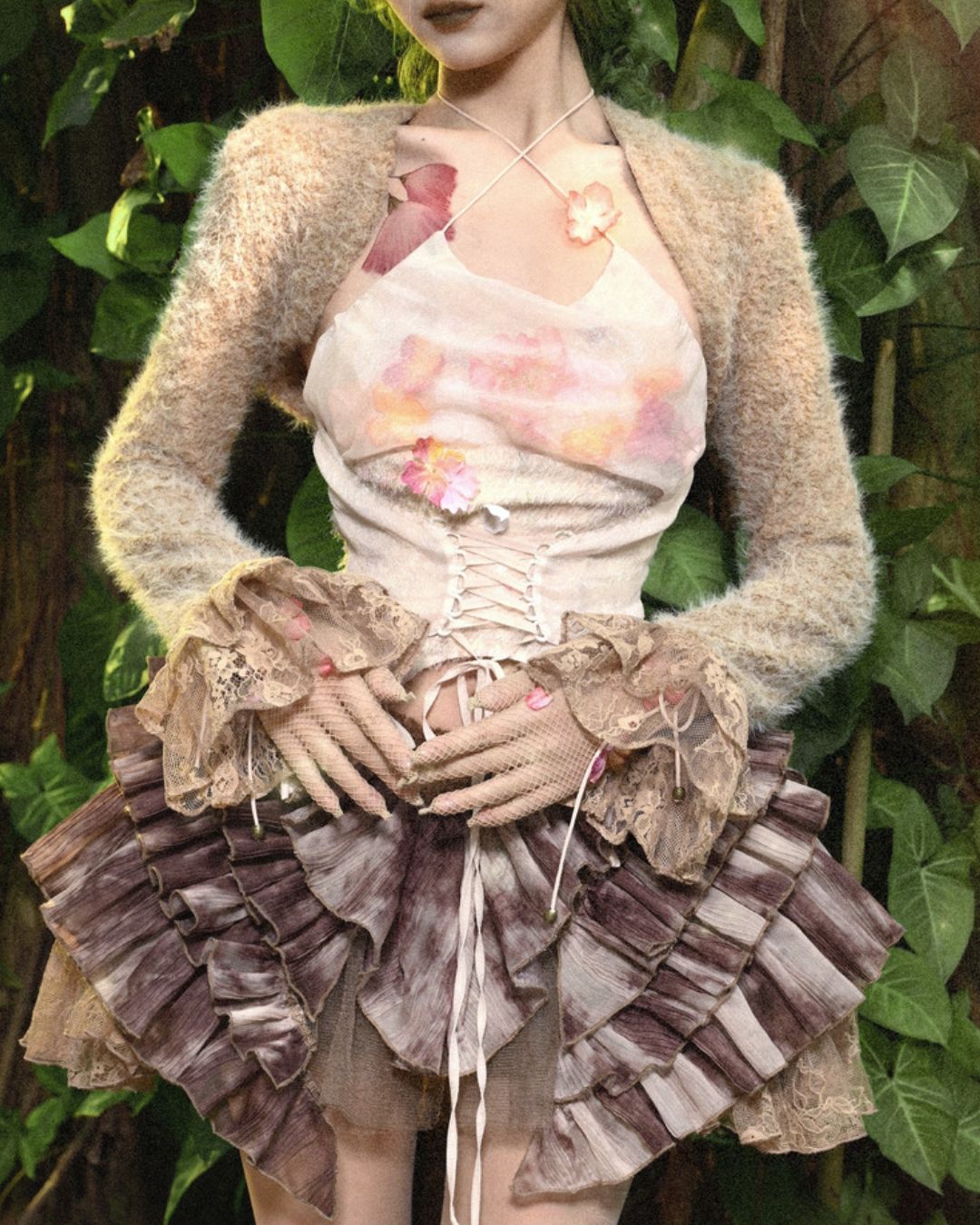 Terry Sleeve Lace Bolero　TP034