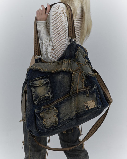 Vintage Denim Shoulder Bag　BG001