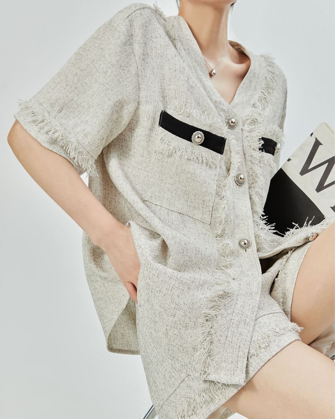 Fringe Set-up Short Pants　BT034