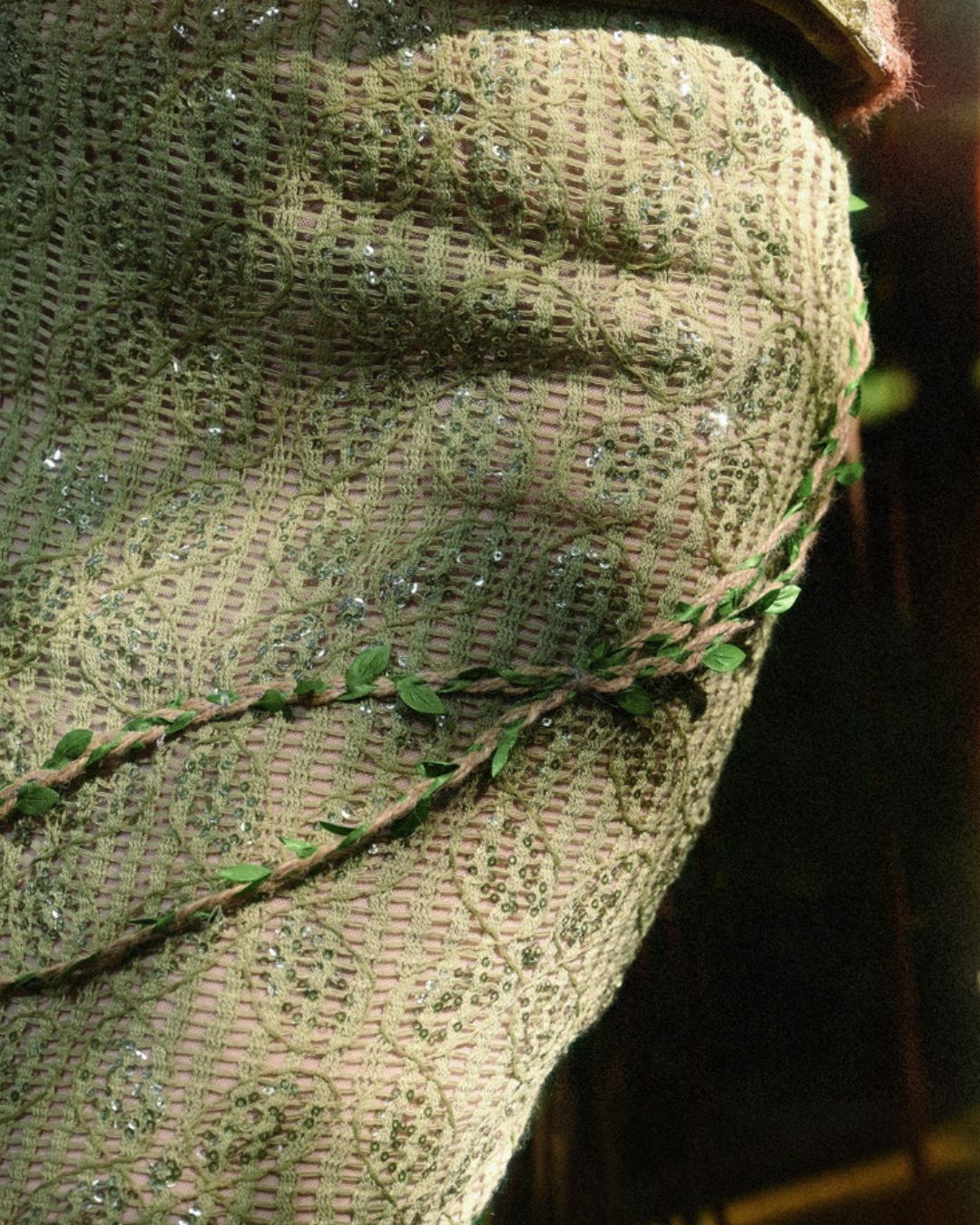 Flower Decoration Chiffon Mermaid Skirt　BT025