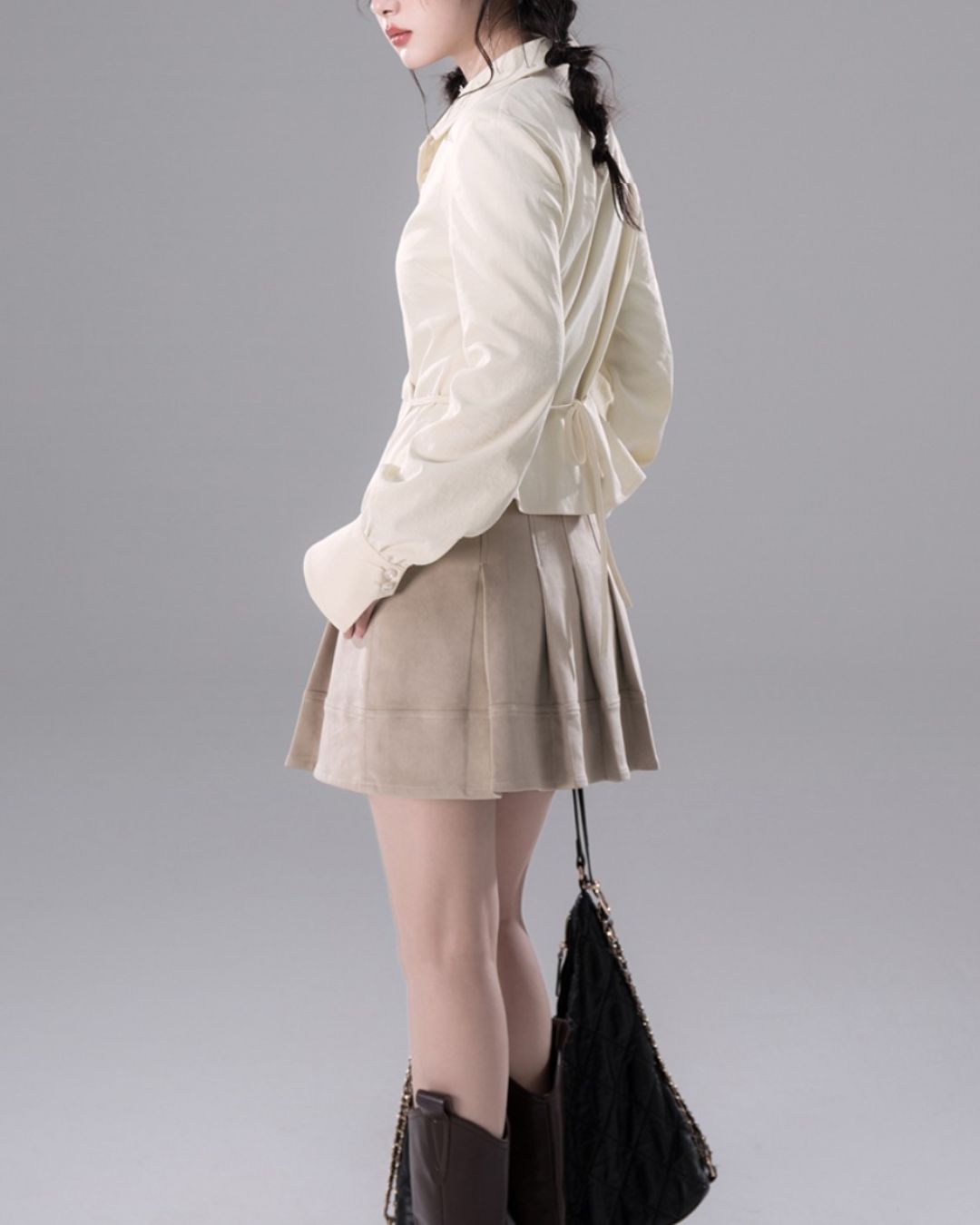 Asymmetrical Wrap Shirt　TP047