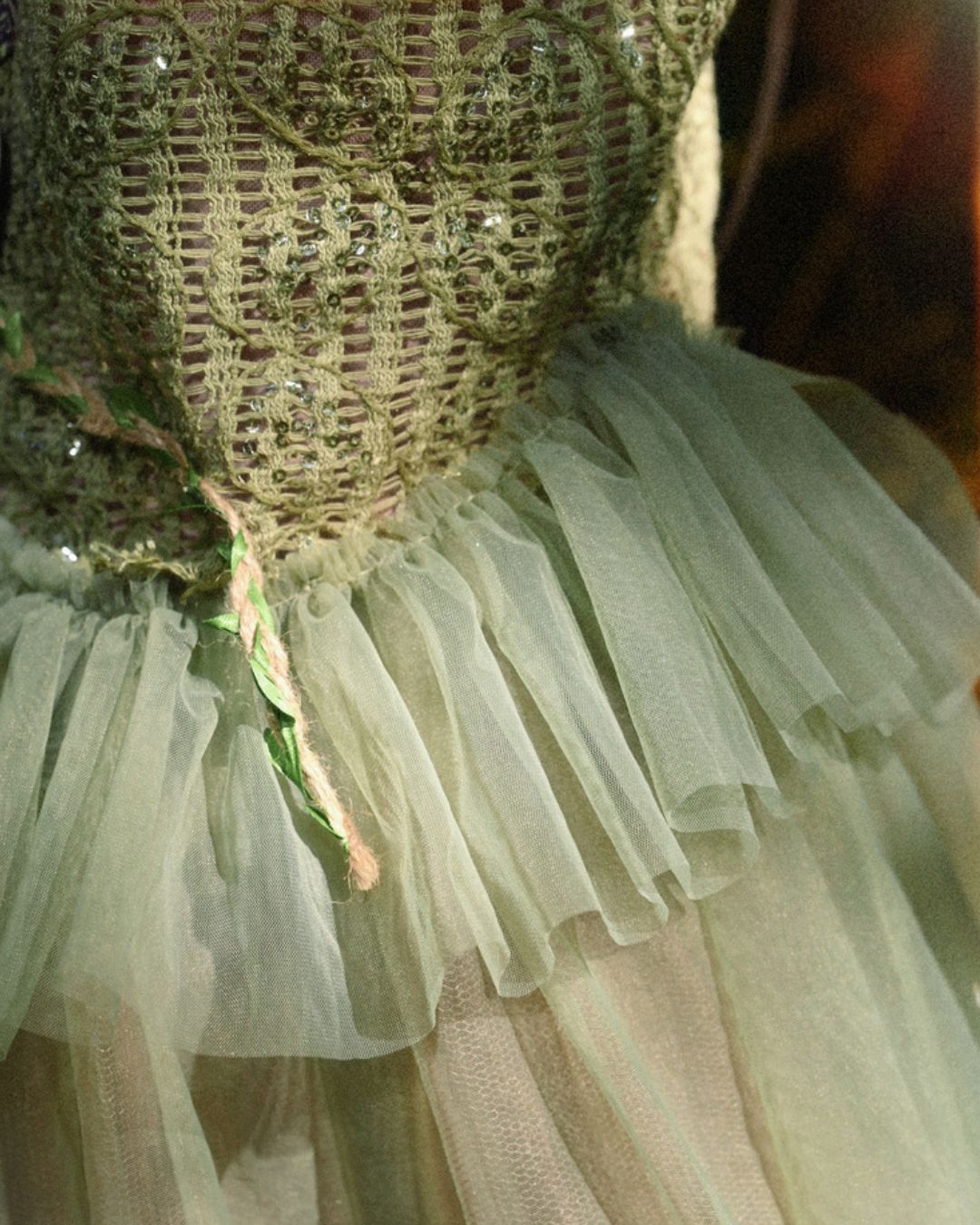 Flower Decoration Chiffon Mermaid Skirt　BT025