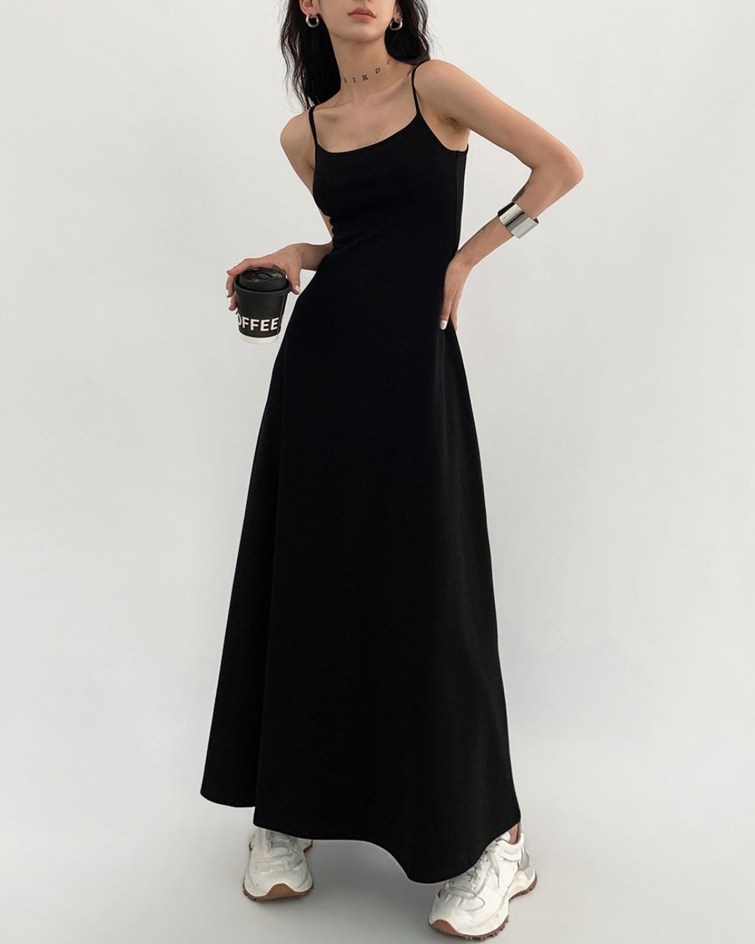 A-line Camisole Maxi Dress　DR046
