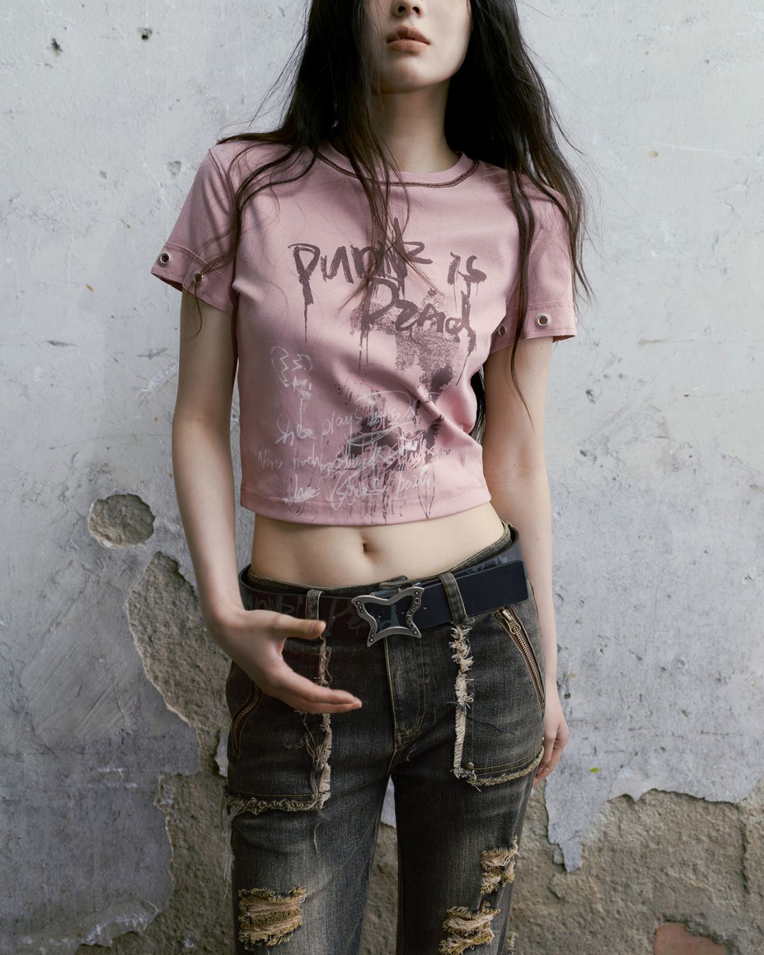 Butterfly Metal Buckle Belt　AC004