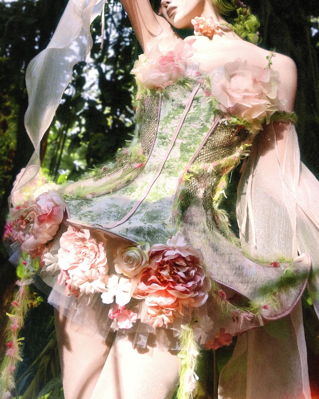 Flower Decoration Tutu Skirt　BT024