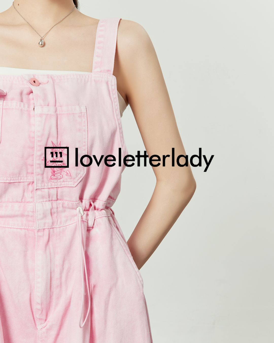 Pink Work Denim Overalls　BT038