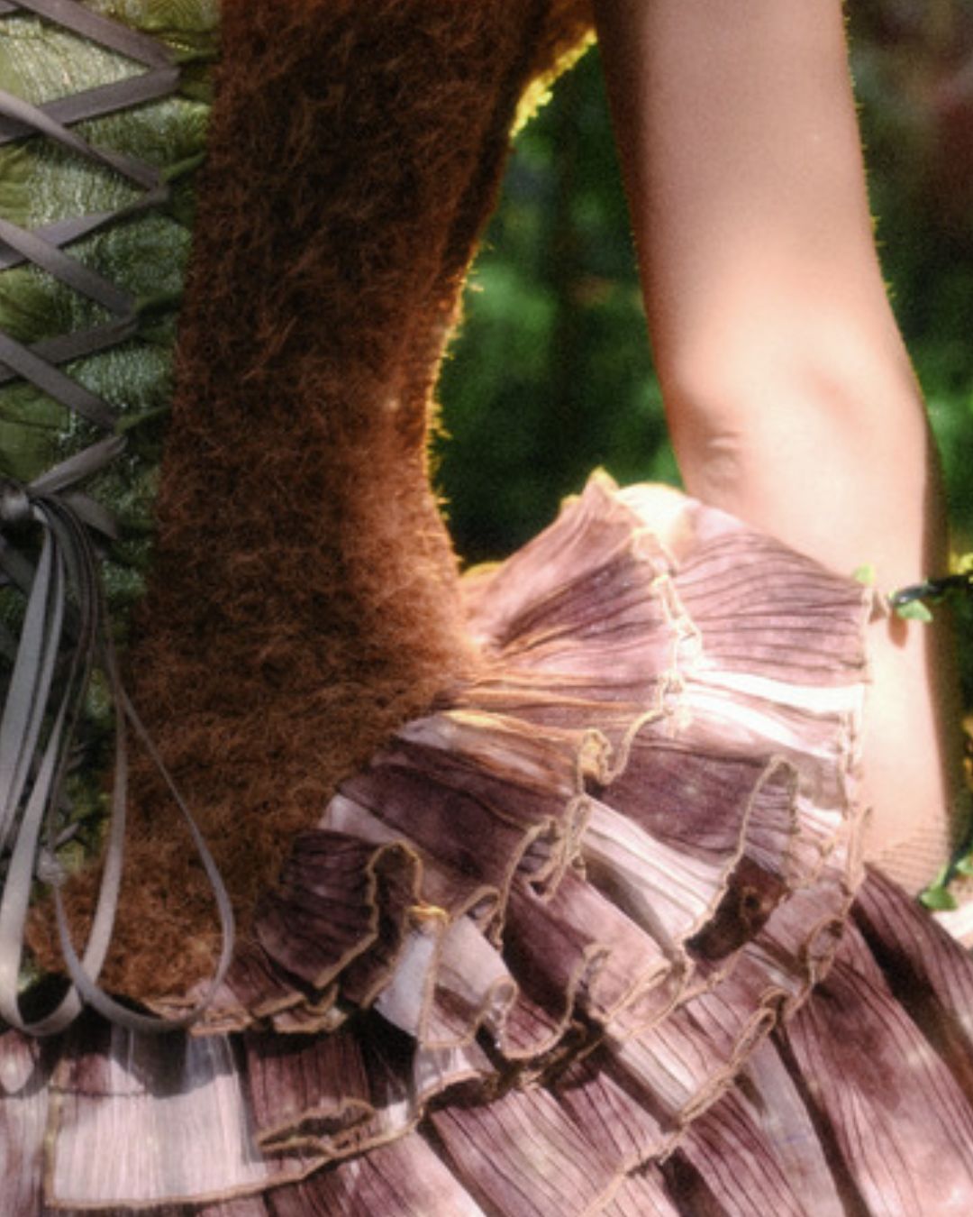 Forest Spirit One Shoulder Mini Dress　DR032